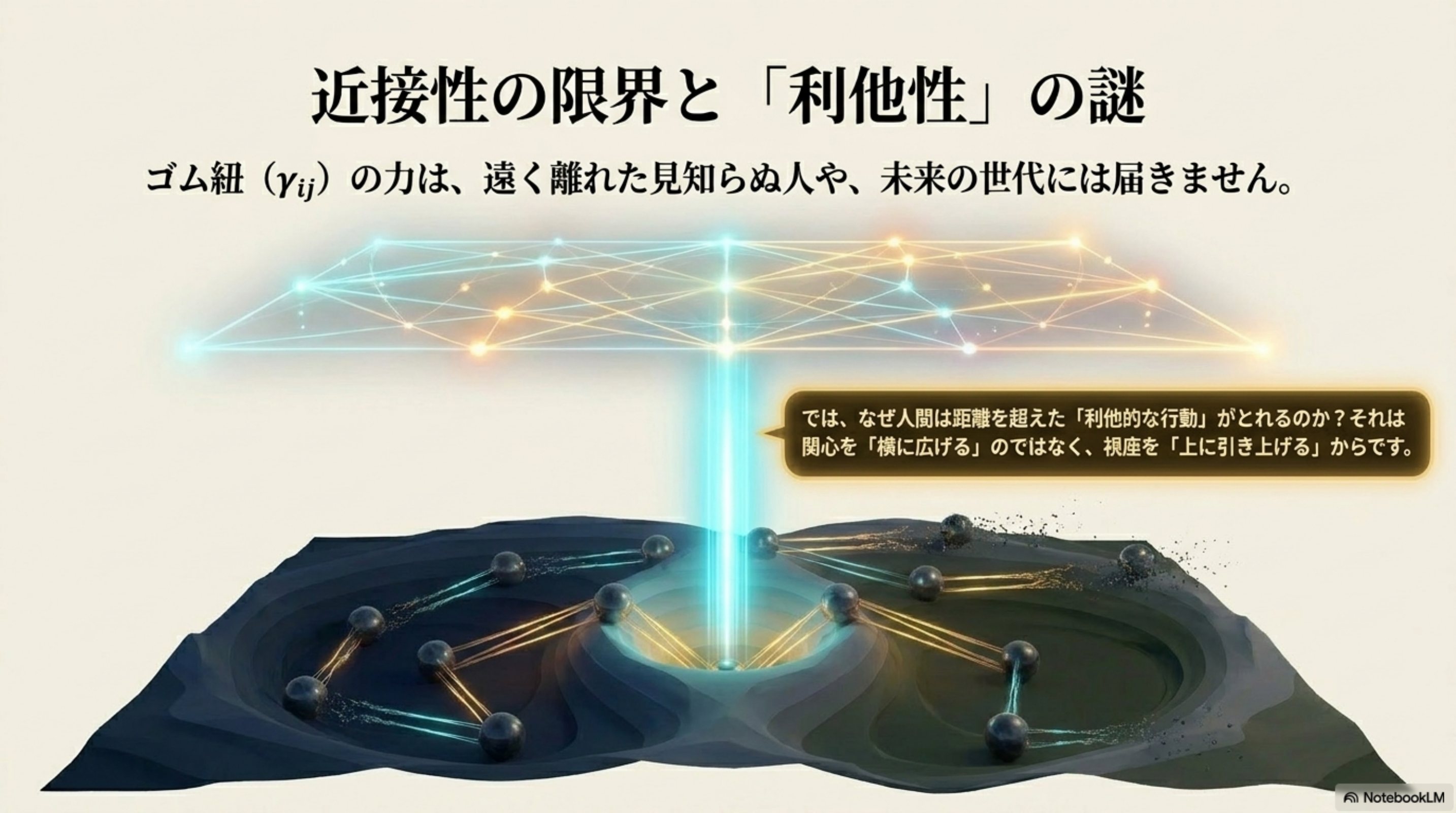 近接性の限界と利他性の謎